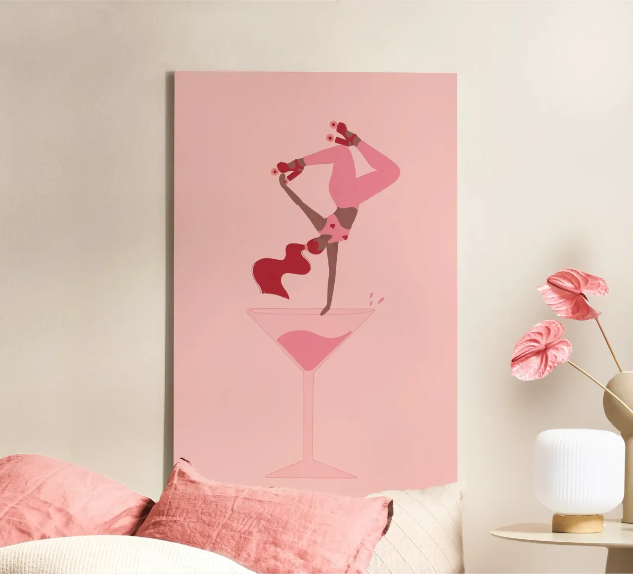 Veronika Grenzebach - Laten we feestvieren canvas met Baklijst van The Artcircle