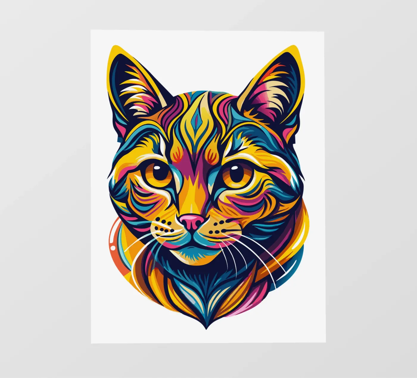 Amanti dei gatti pellicola backlit da Artnesia