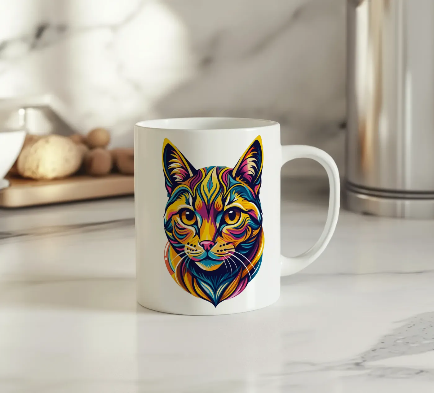 Cat Lovers ceramic mug by Artnesia