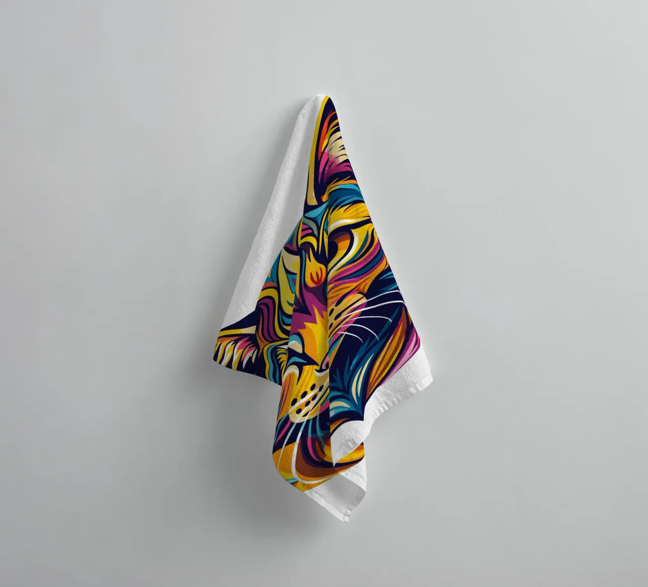 Cat Lovers towel by Artnesia