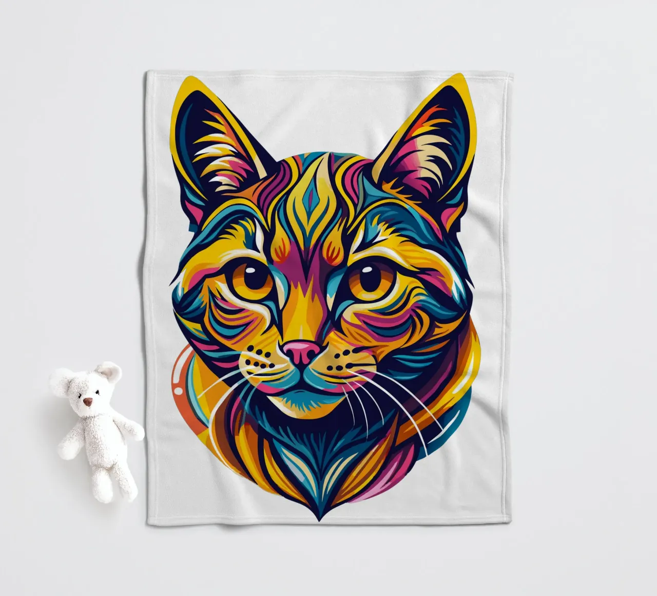 Cat Lovers Fleecedecke von Artnesia
