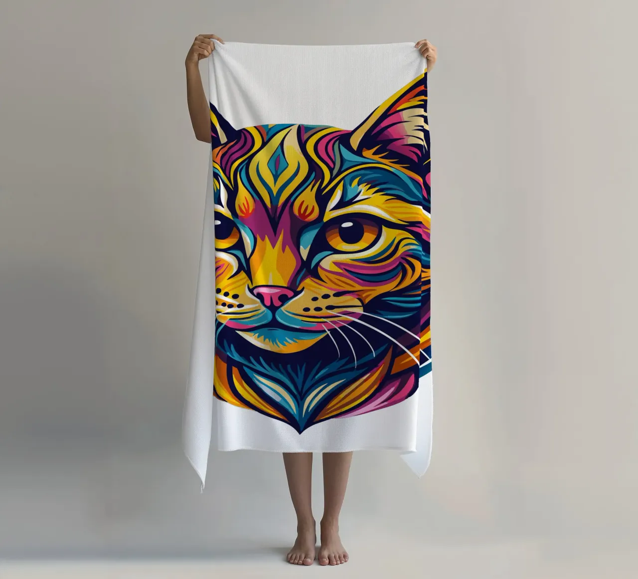 Amanti dei gatti telo mare da Artnesia