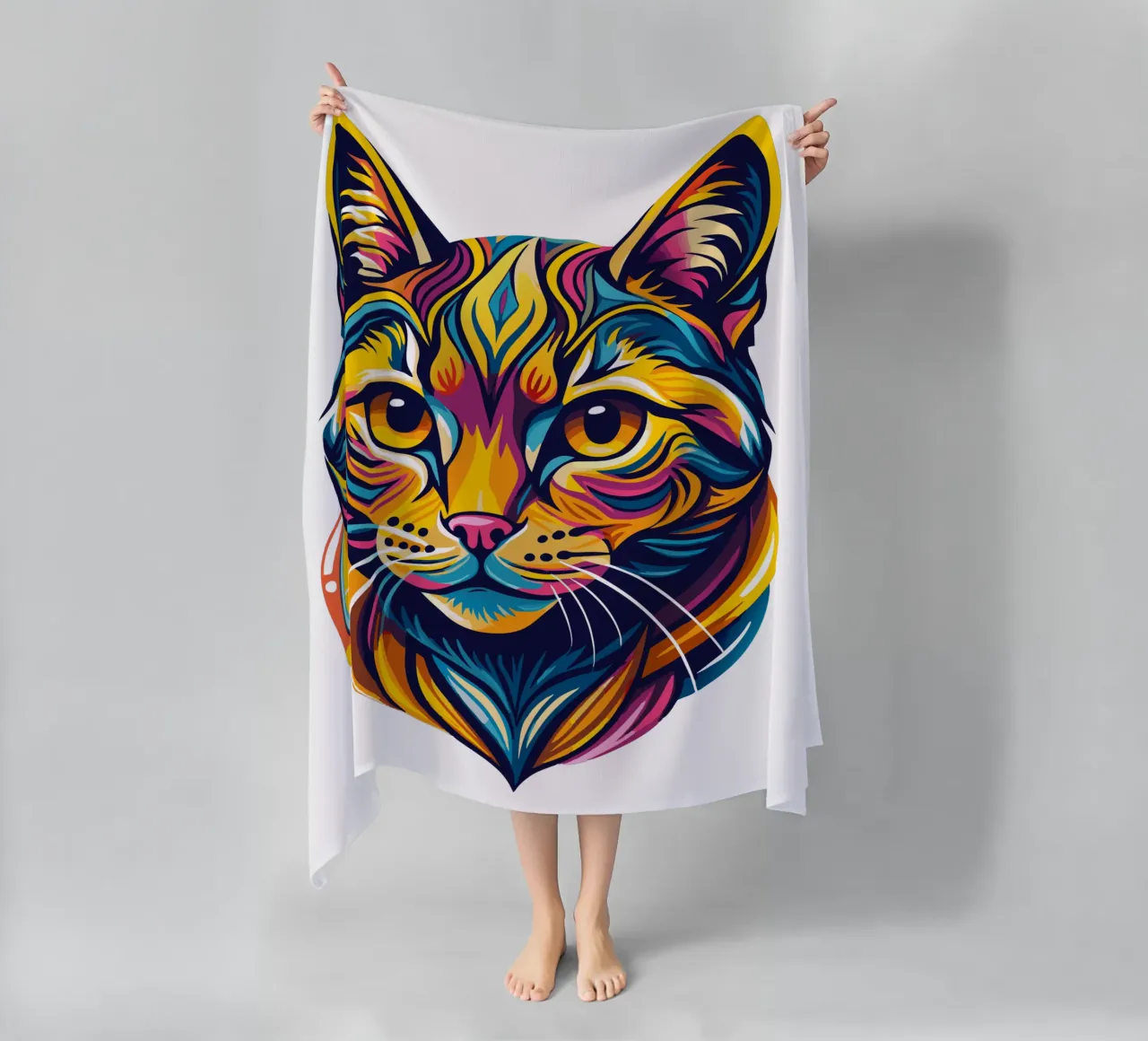 Amanti dei gatti telo mare da Artnesia