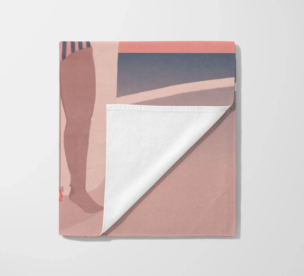 Veronika Grenzebach - Red Sky Blue Sea beach towel by The Artcircle