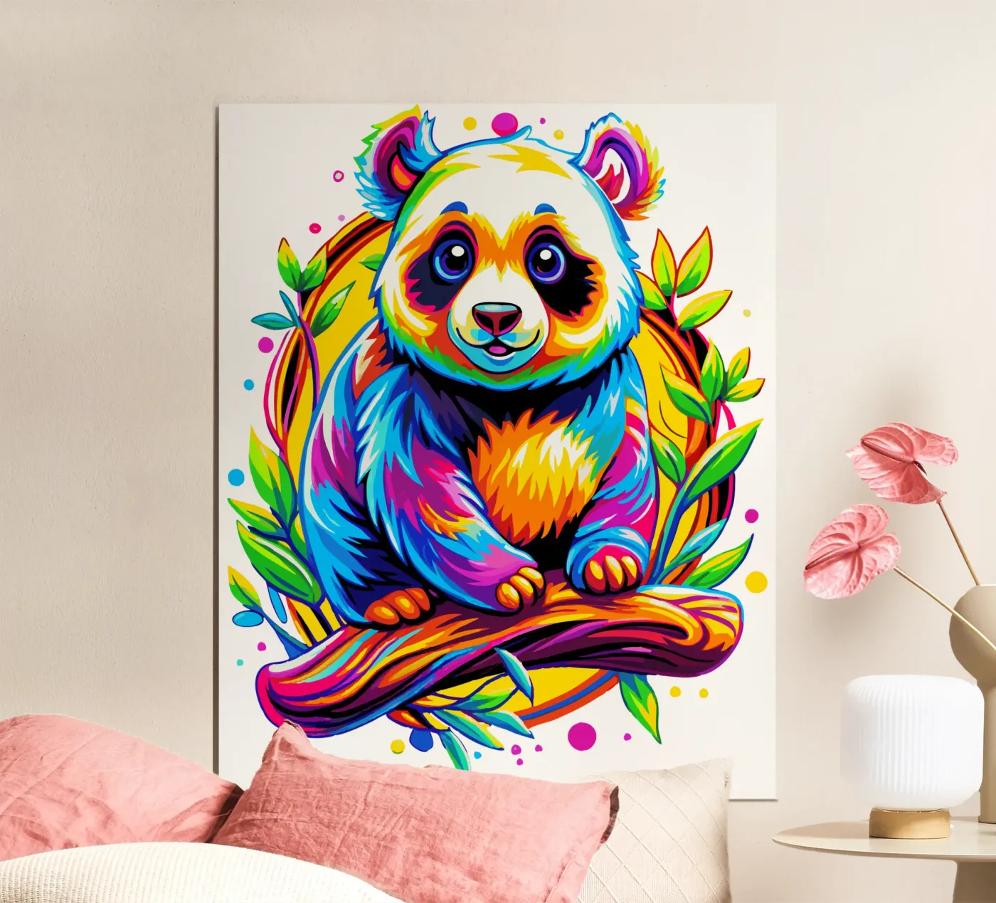 Cute Panda Bear poster da Artnesia