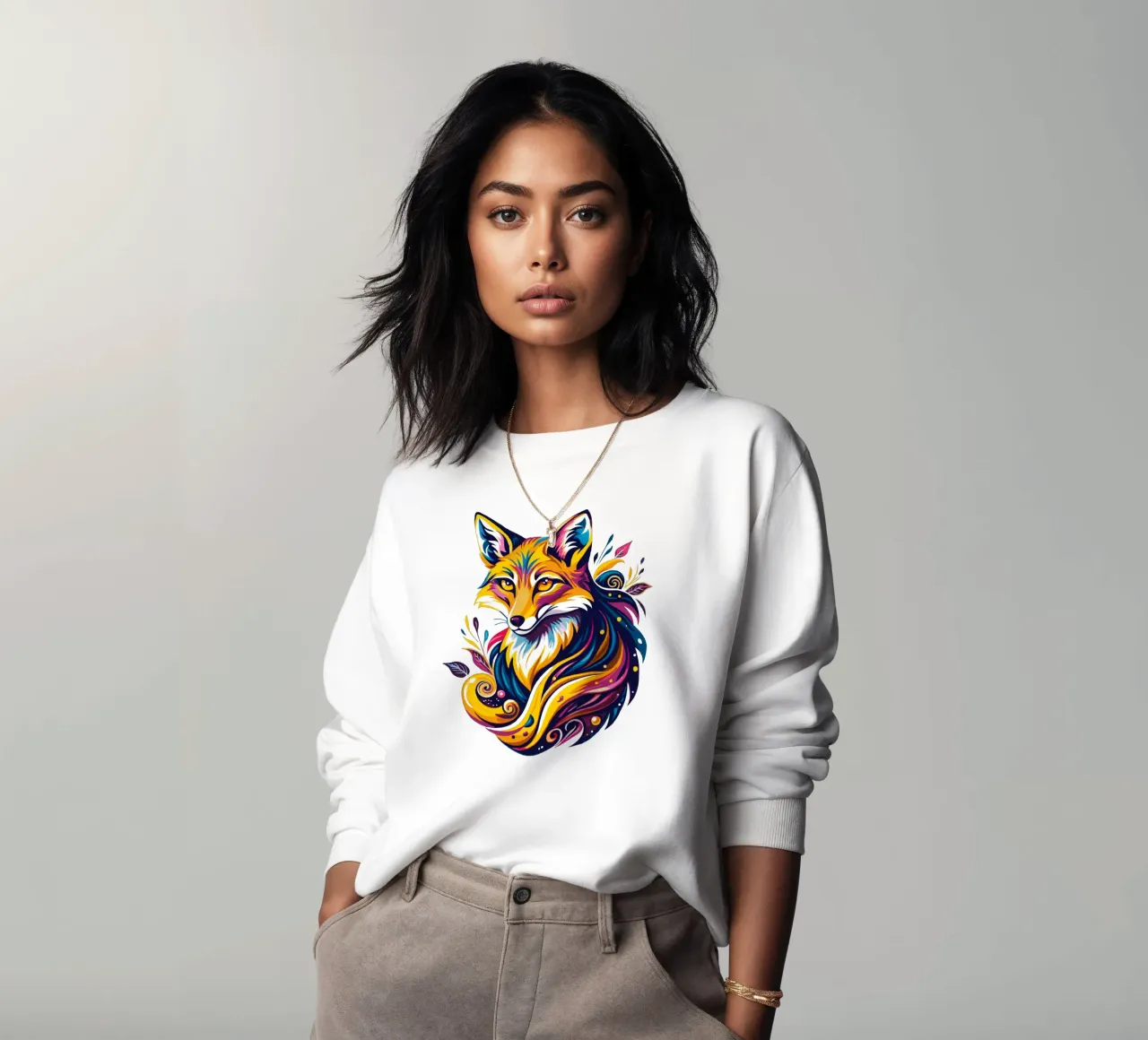Capricho de zorro radiante sudadera de Artnesia