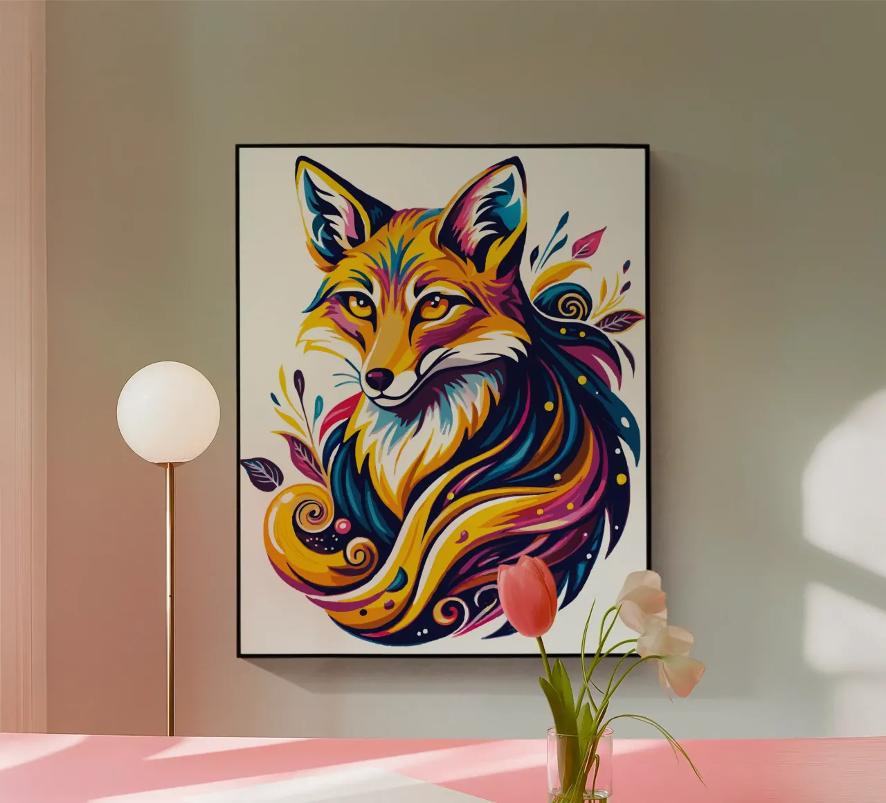 Radiant Fox Whimsy plexiglass da Artnesia