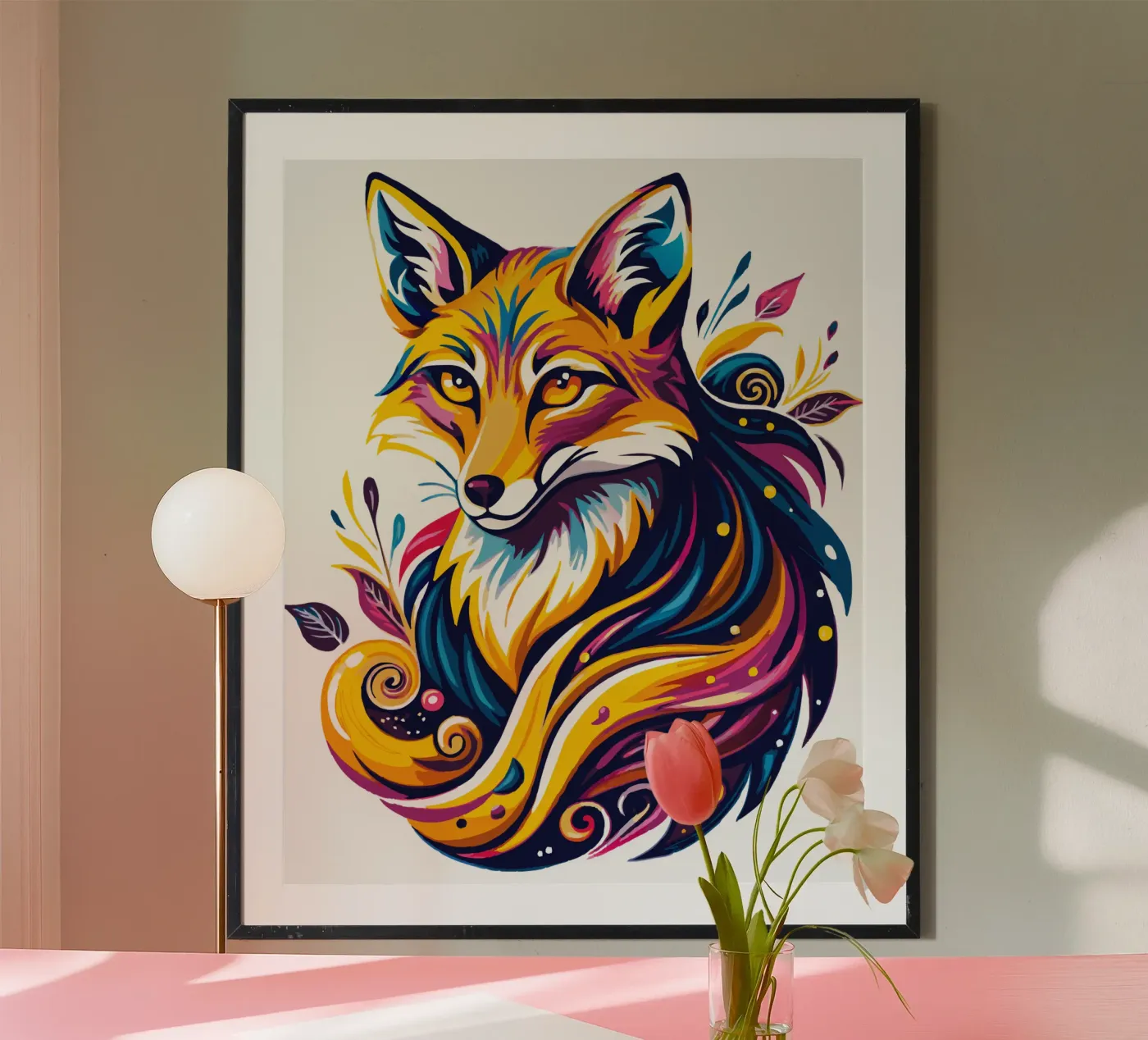 Radiant Fox Whimsy poster by Artnesia