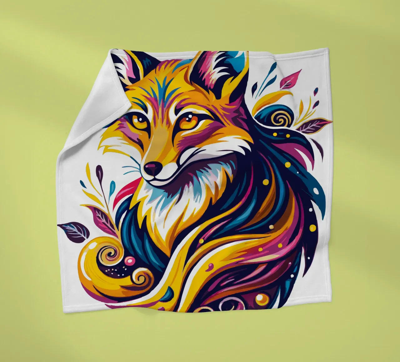 Strahlender Fuchs Whimsy Fleecedecke von Artnesia