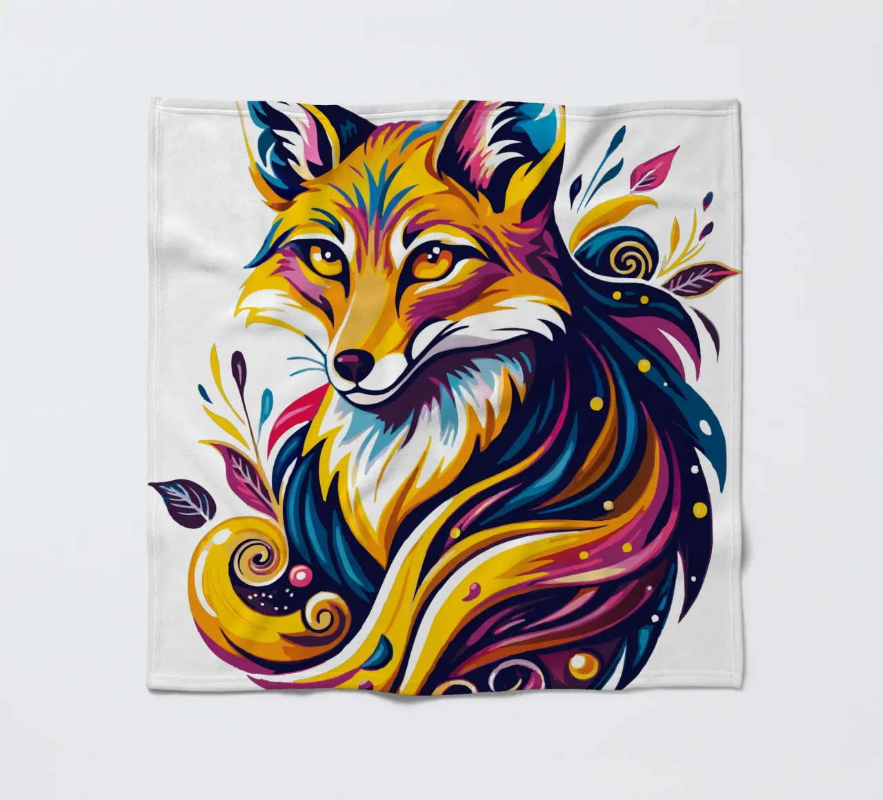 Strahlender Fuchs Whimsy Fleecedecke von Artnesia