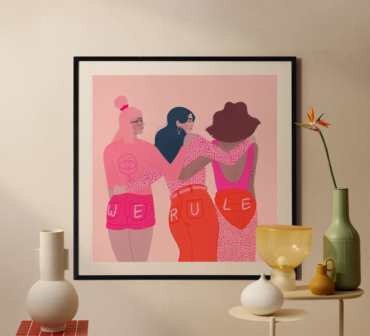 Veronika Grenzebach - Noi governiamo poster con telaio in plastica da The Artcircle