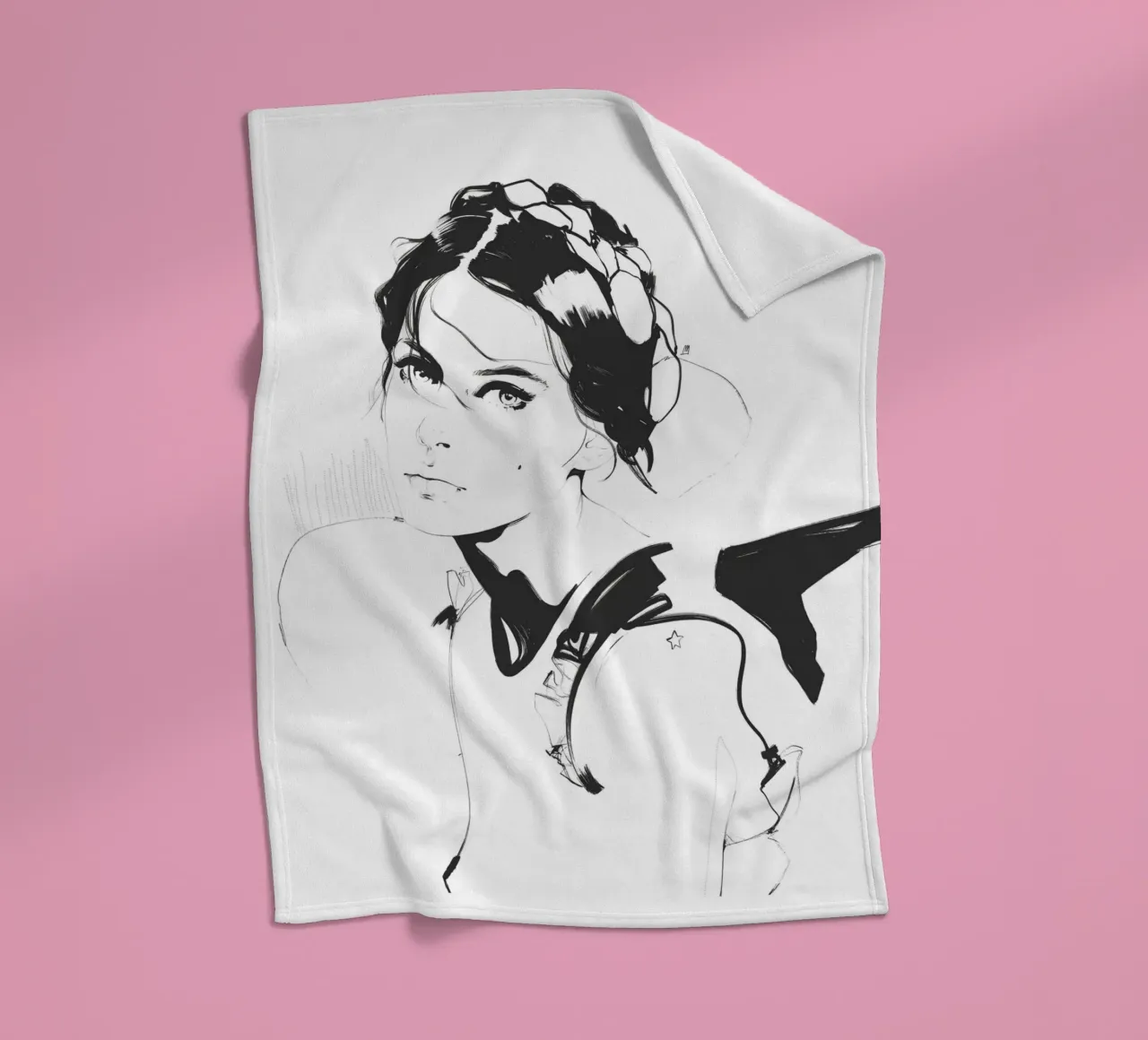 Supernova fleece blanket by Manuel Rebollo