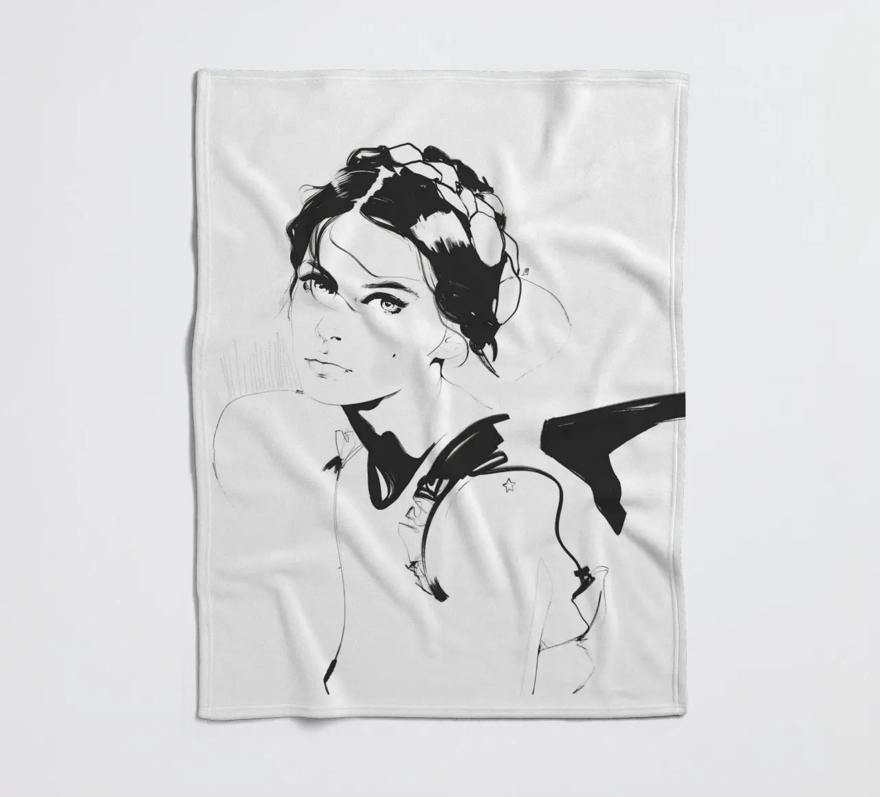 Supernova fleece blanket by Manuel Rebollo