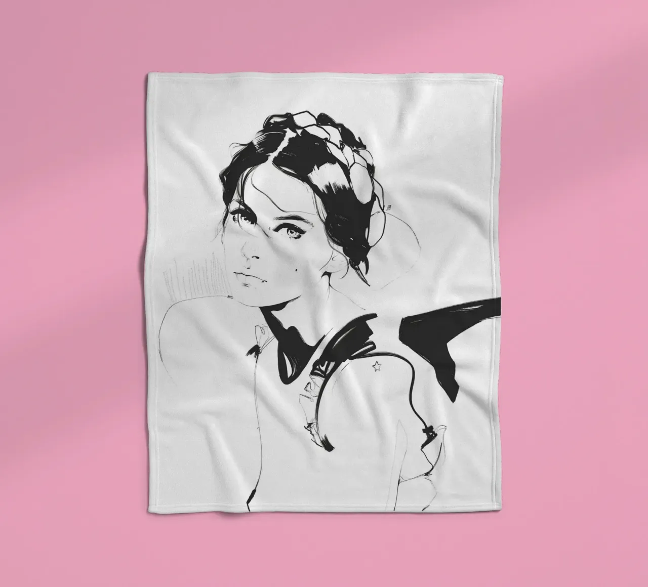 Supernova fleece blanket by Manuel Rebollo