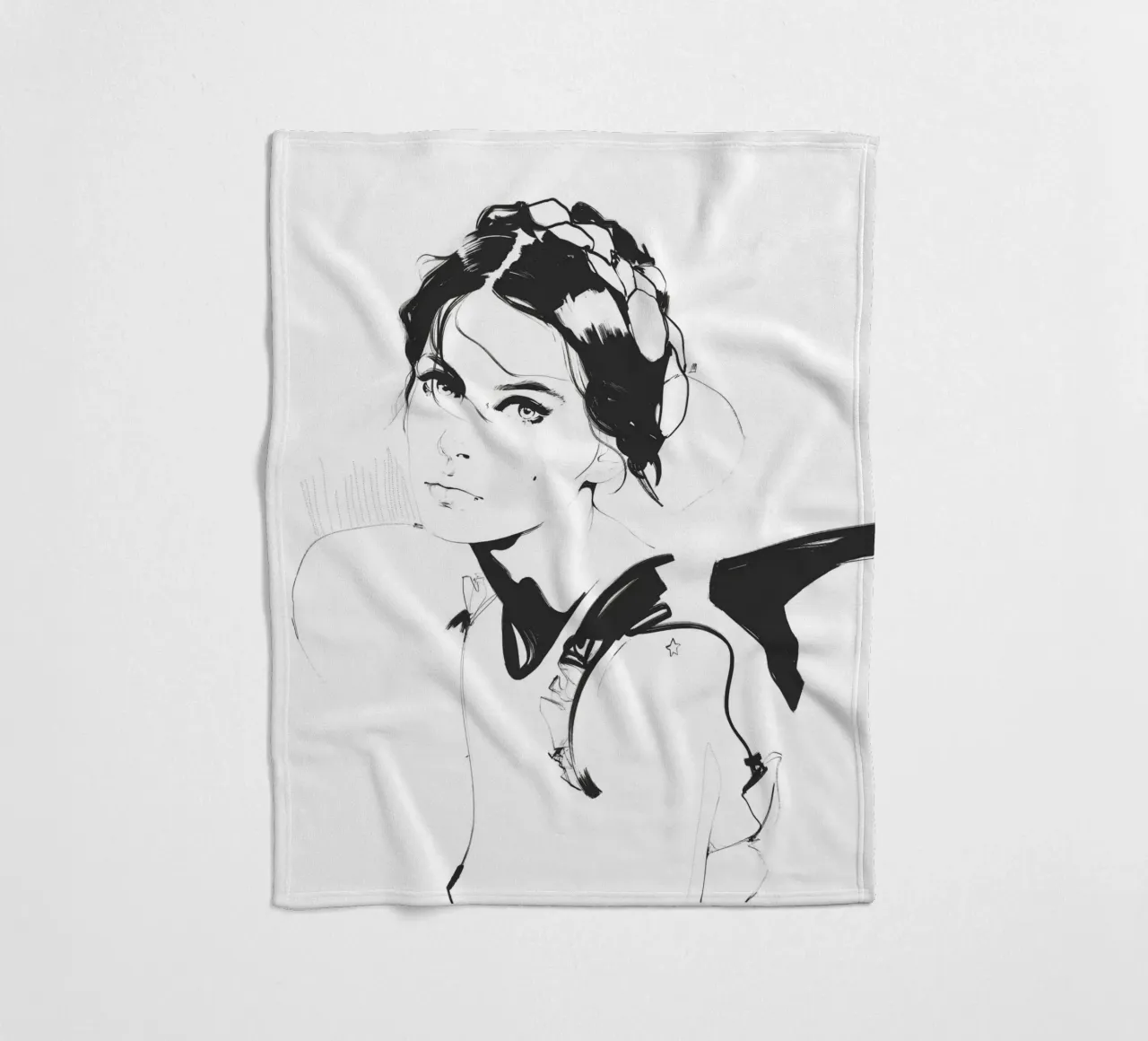 Supernova fleece blanket by Manuel Rebollo