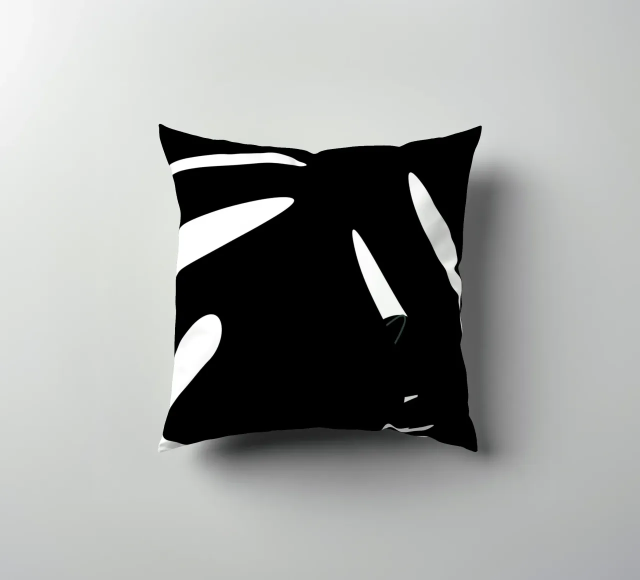 Foliage black and white cuscino da LisaArtes