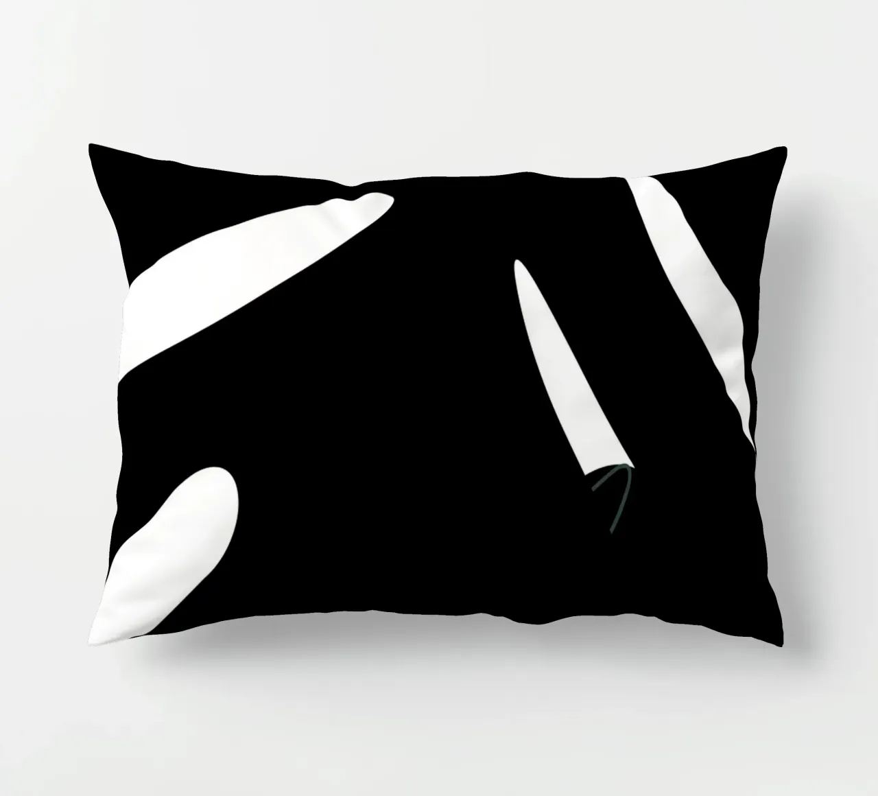 Foliage black and white cuscino da LisaArtes