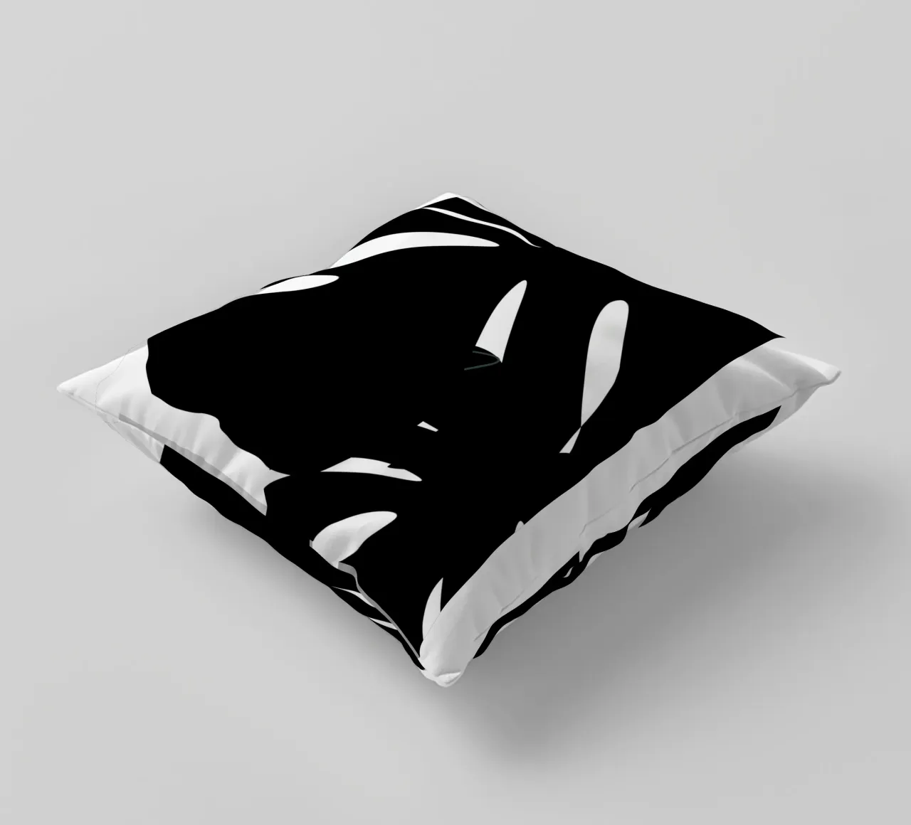 Foliage black and white cuscino da LisaArtes