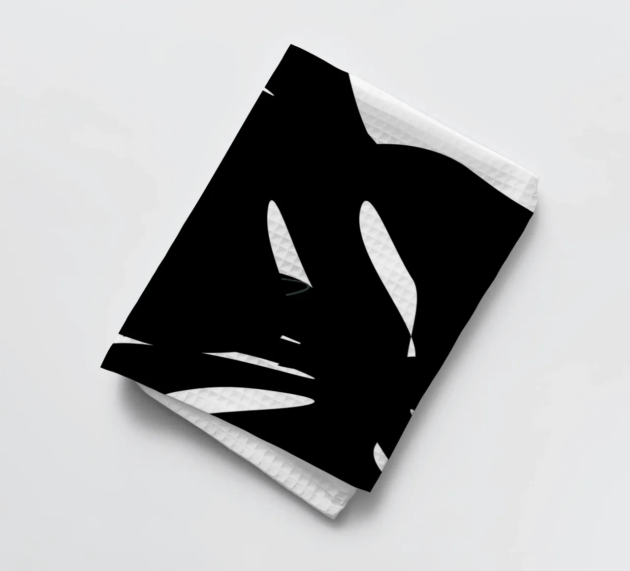 Foliage black and white canovaccio da cucina da LisaArtes