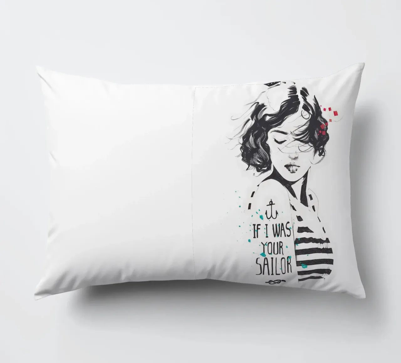 If I Was Your Sailor cuscino da Manuel Rebollo