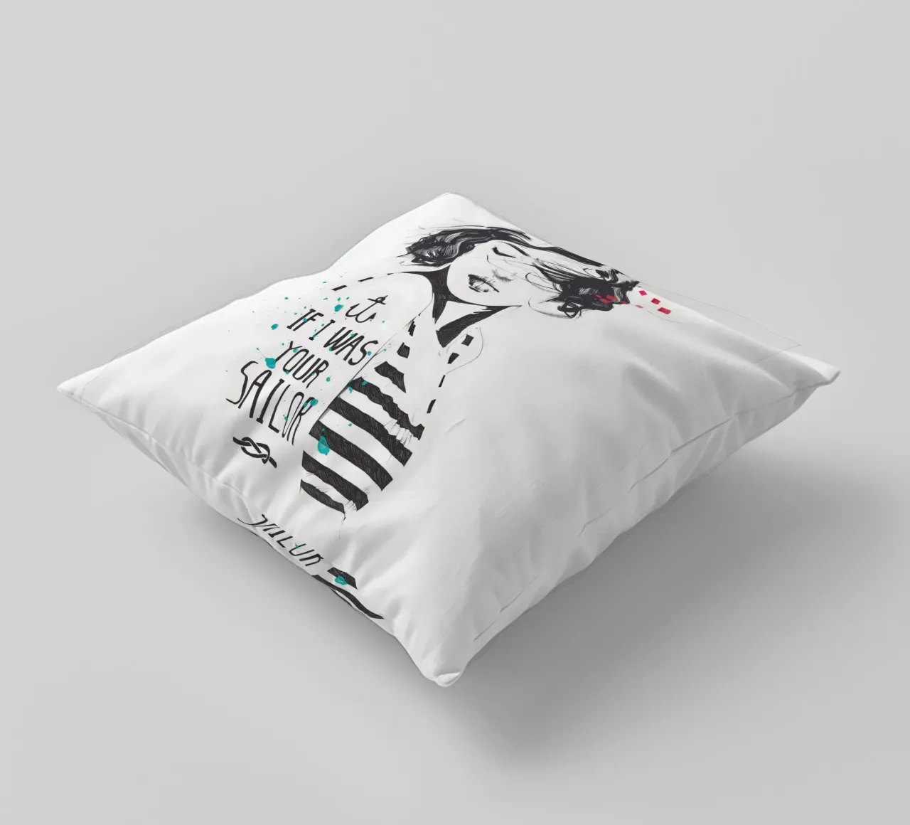 If I Was Your Sailor cuscino da Manuel Rebollo
