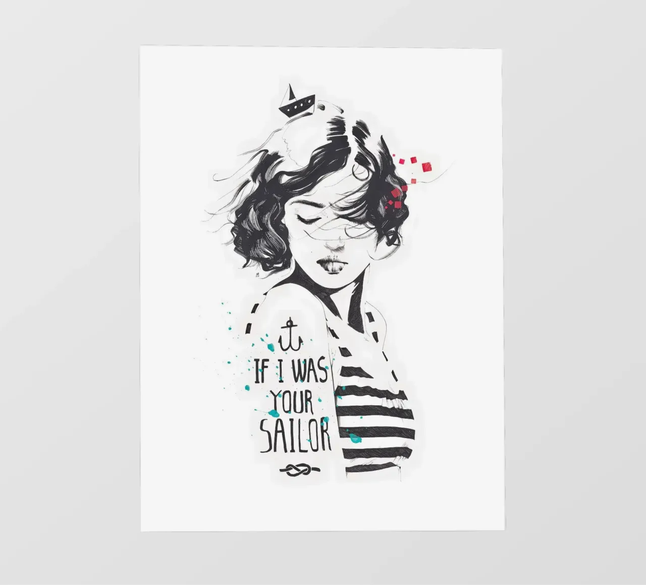 If I Was Your Sailor telo in pvc da Manuel Rebollo