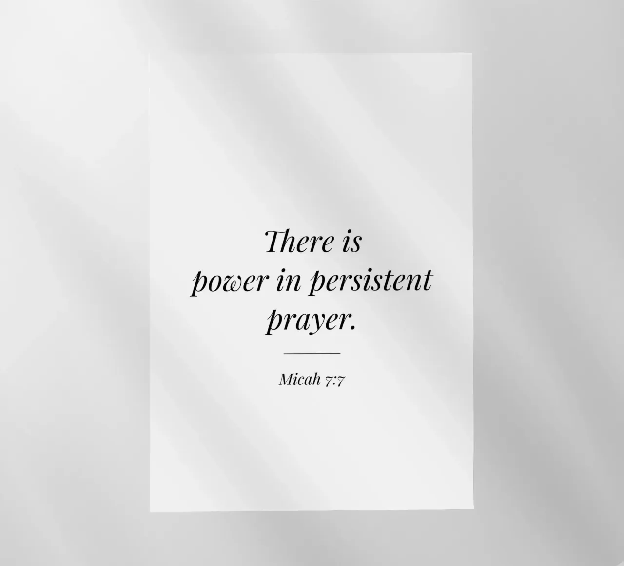 Ein hartnäckiges Zitat hat Macht Backlit Folie von Paigaam Studio