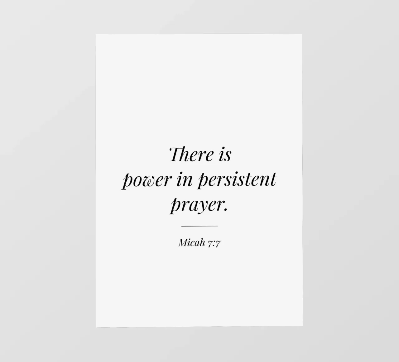 Ein hartnäckiges Zitat hat Macht Backlit Folie von Paigaam Studio