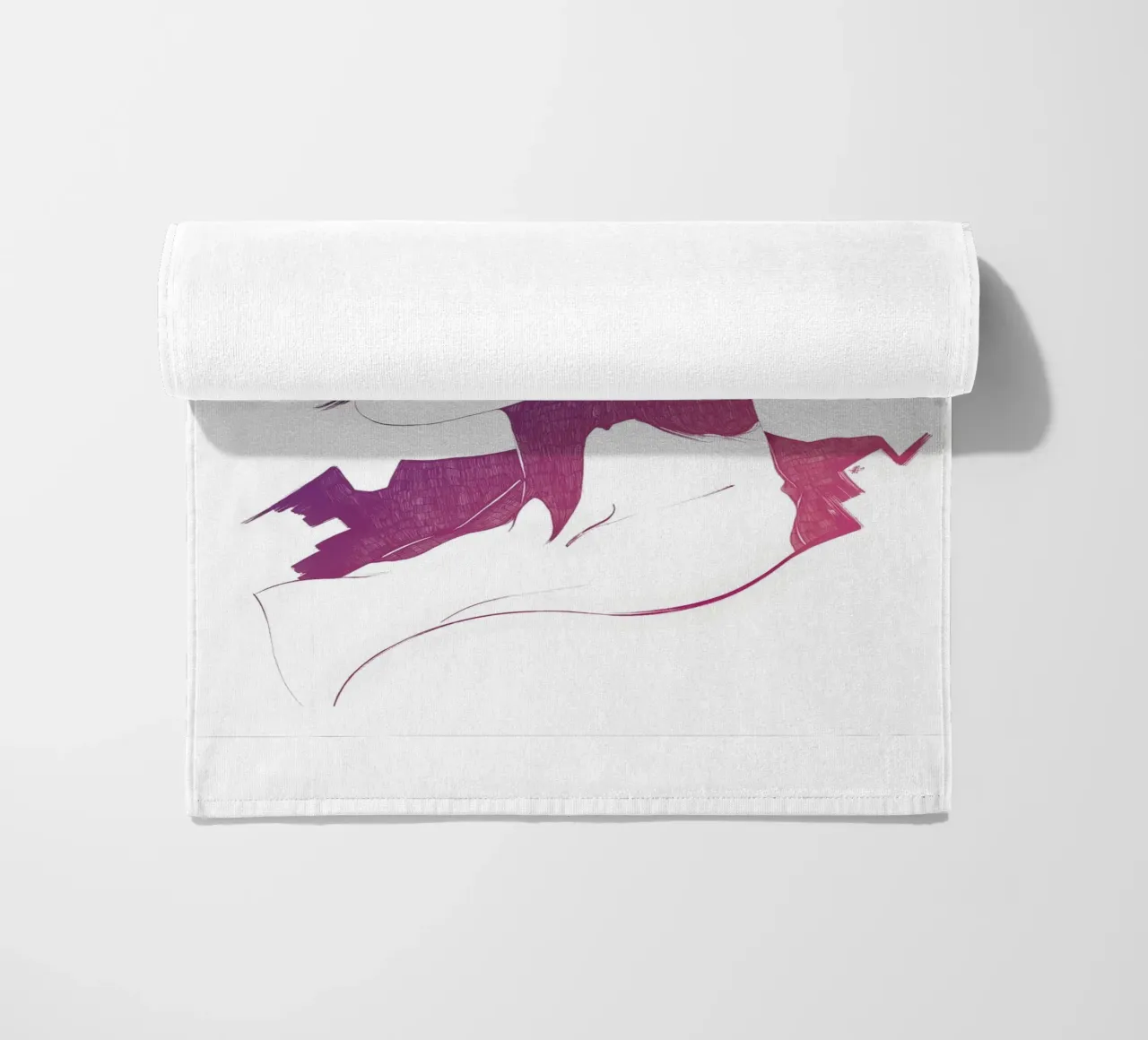 Supergirl beach towel by Manuel Rebollo