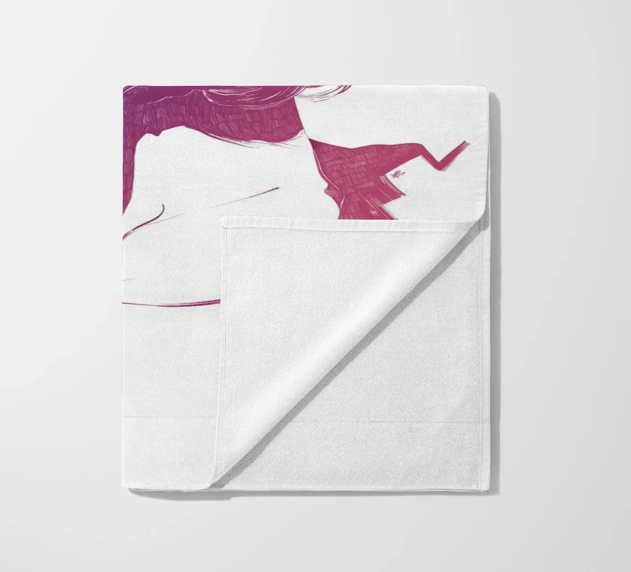 Supergirl beach towel by Manuel Rebollo
