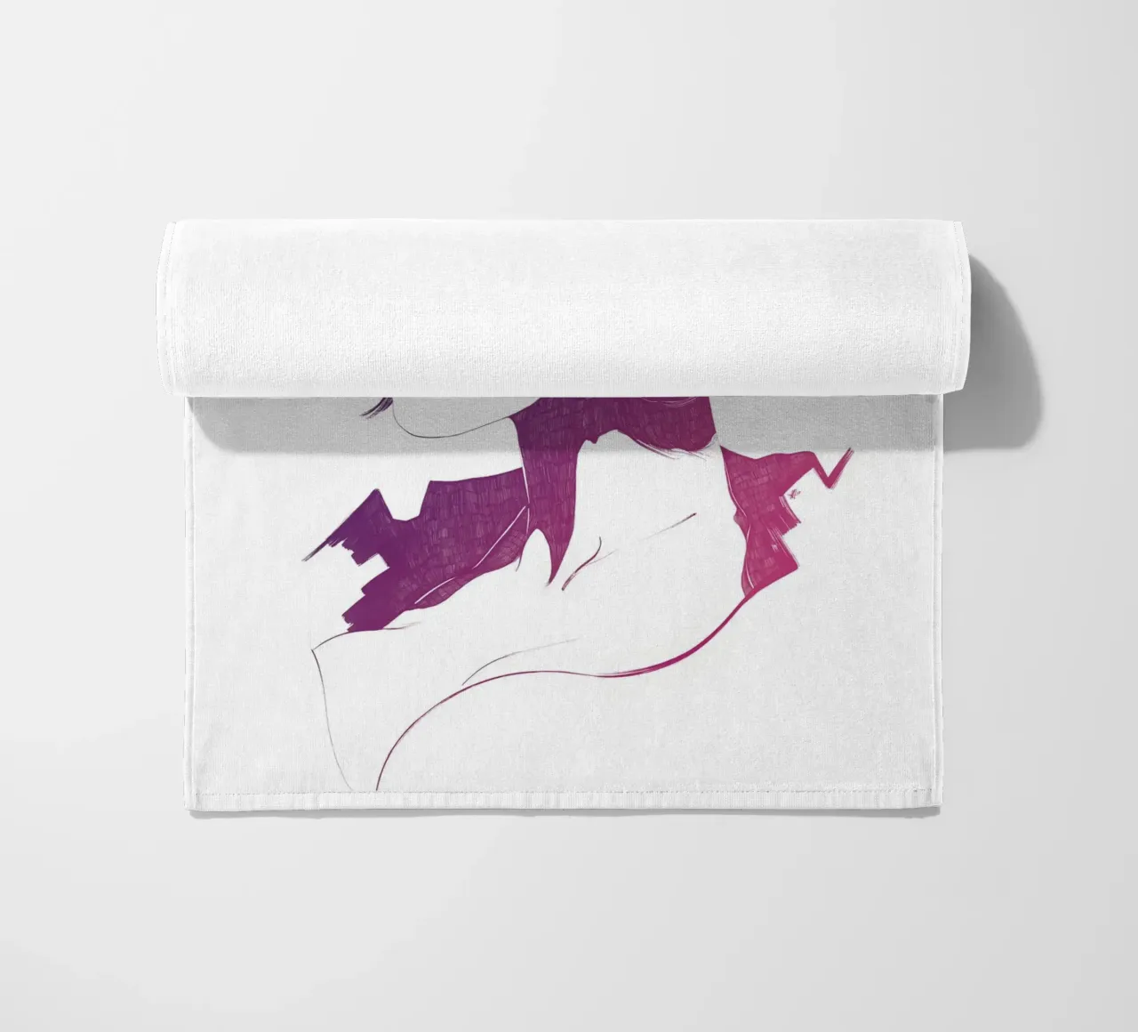 Supergirl beach towel by Manuel Rebollo