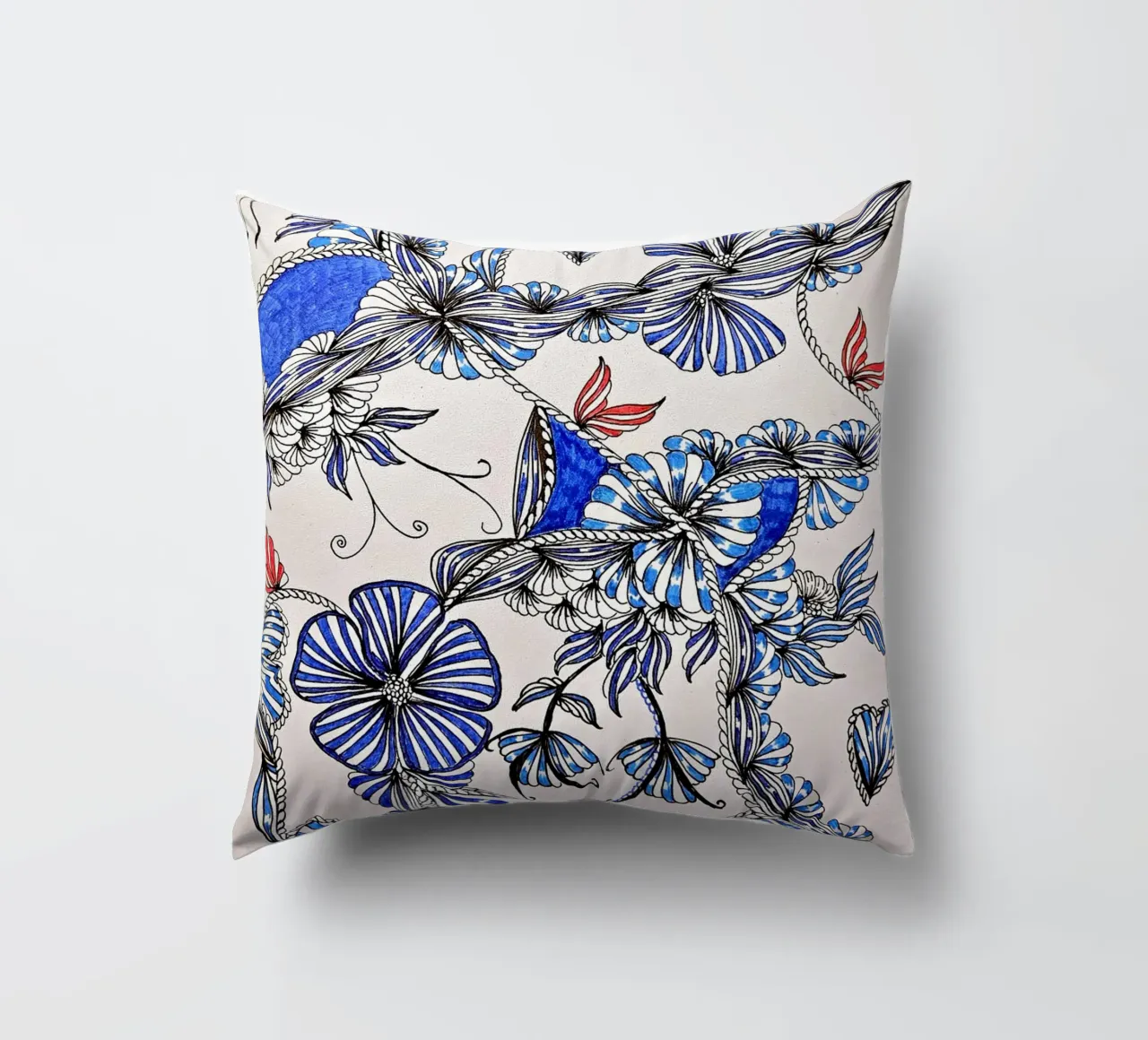 SINFONIA BLU cuscino da L'Atelier des merveilles