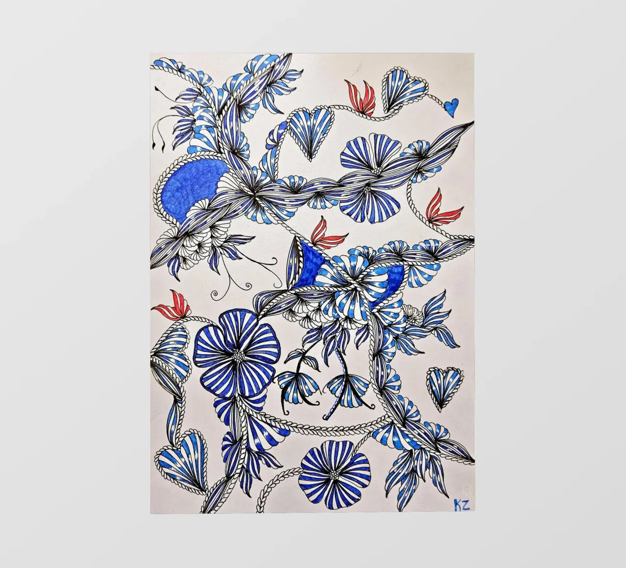 SINFONIA BLU telo in pvc da L'Atelier des merveilles
