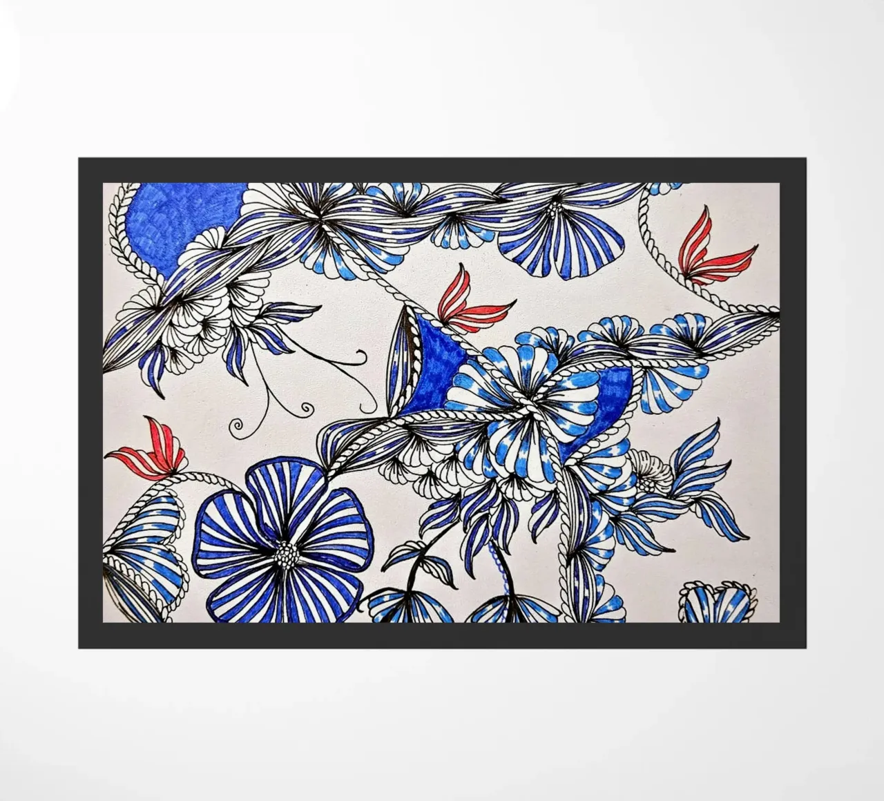 BLUE SYMPHONY doormat by L'Atelier des merveilles
