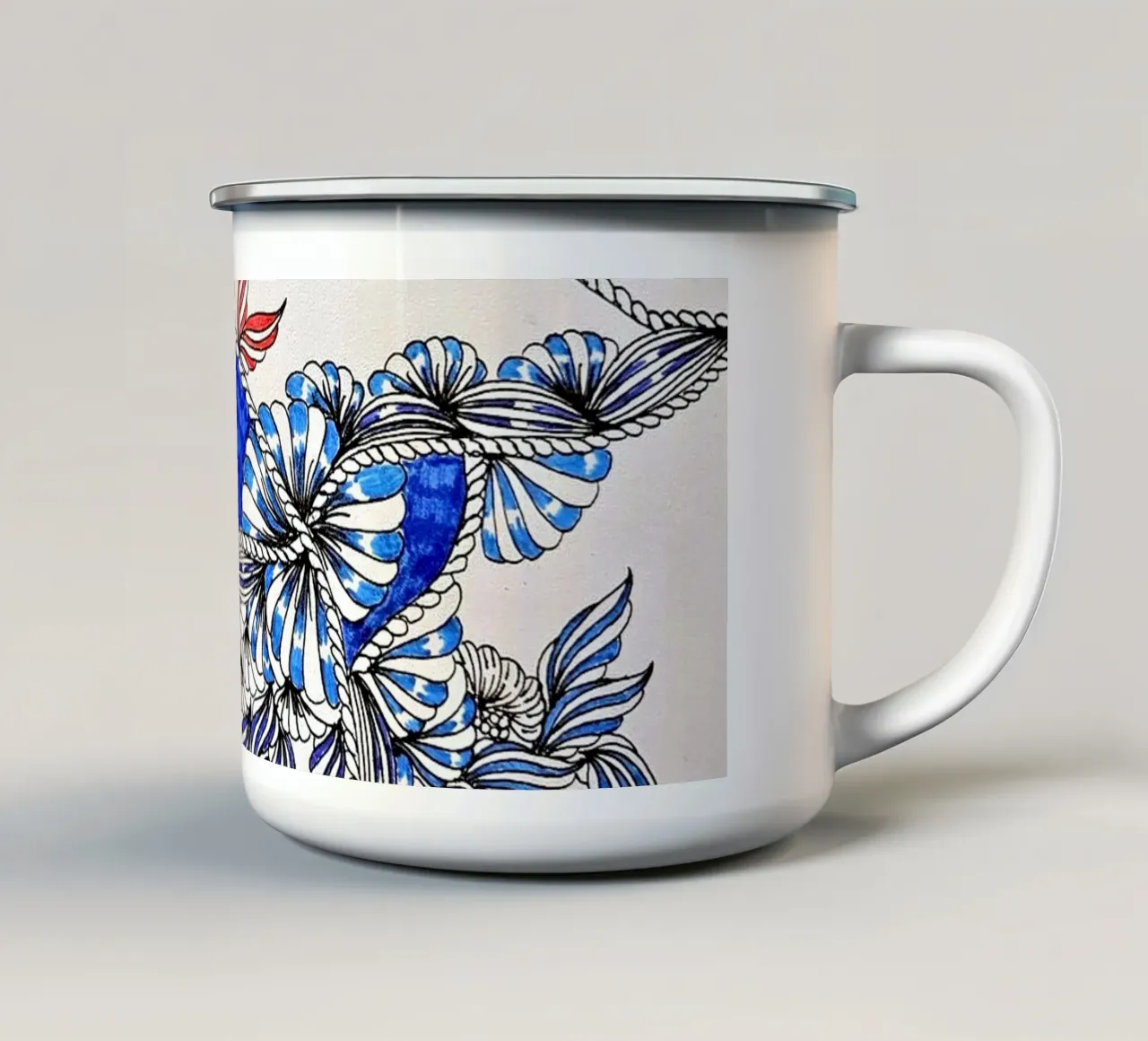 SINFONIA BLU tazza in smalto da L'Atelier des merveilles