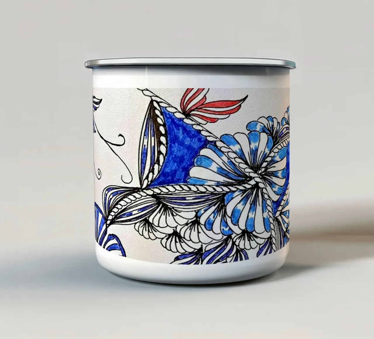 SINFONIA BLU tazza in smalto da L'Atelier des merveilles