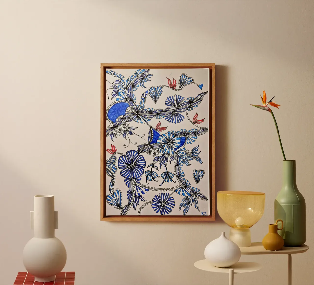 BLUE SYMPHONY canvas by L'Atelier des merveilles