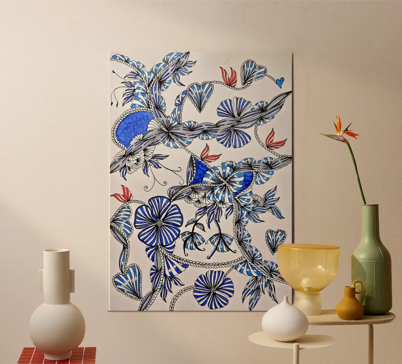 BLAUE SYMPHONIE Poster von L'Atelier des merveilles