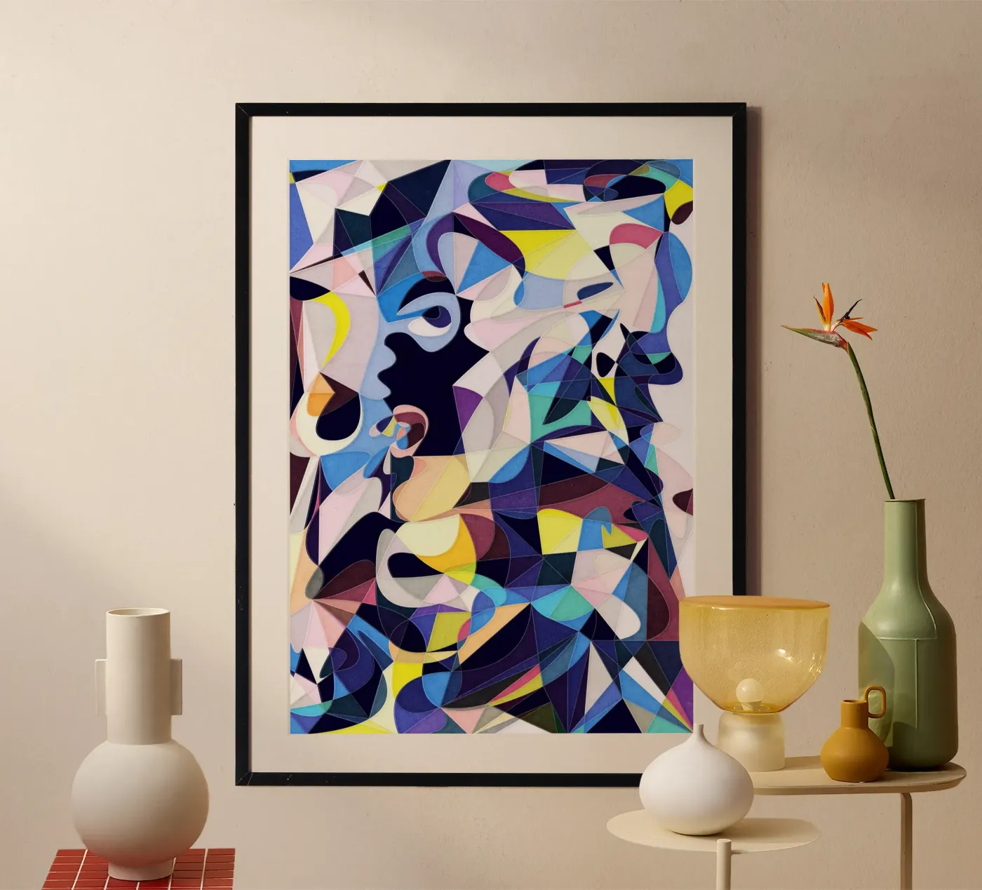 Done *Blue Poster von Abstract Joy