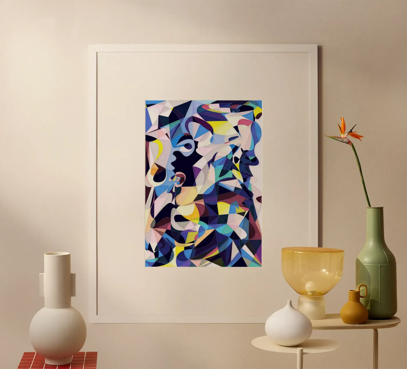 Done *Blue Poster von Abstract Joy