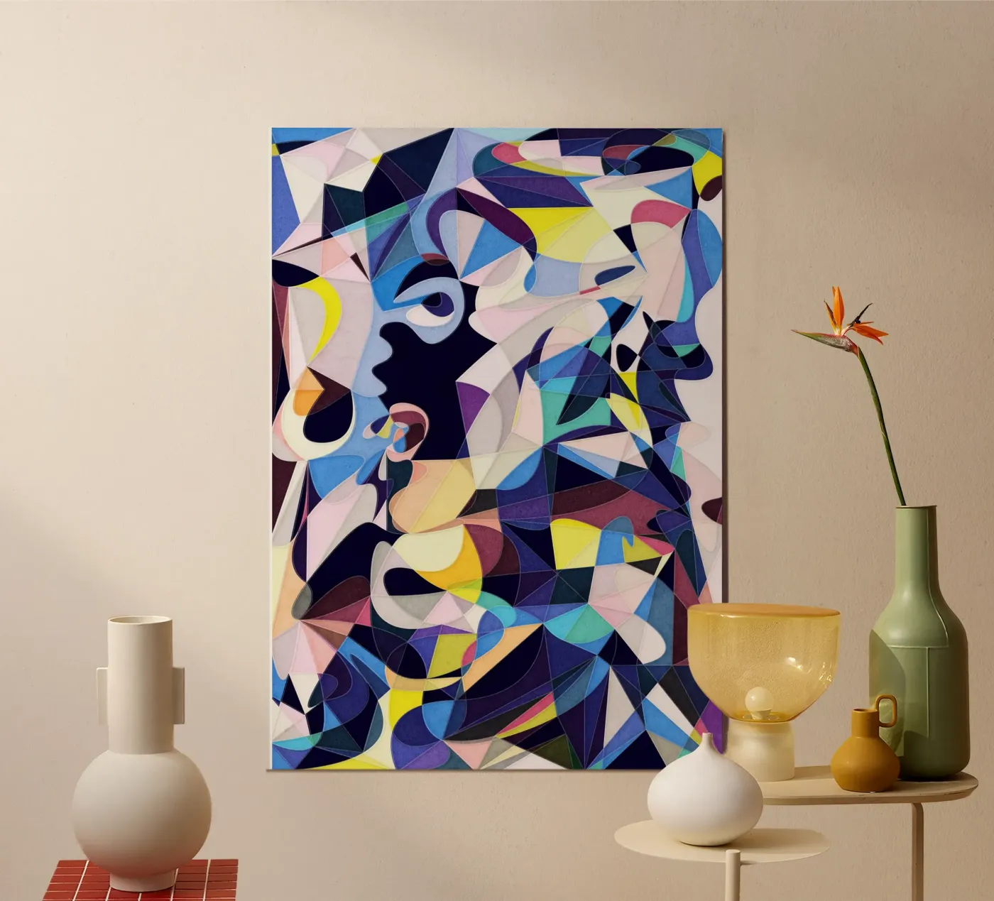 Done *Blue Poster von Abstract Joy