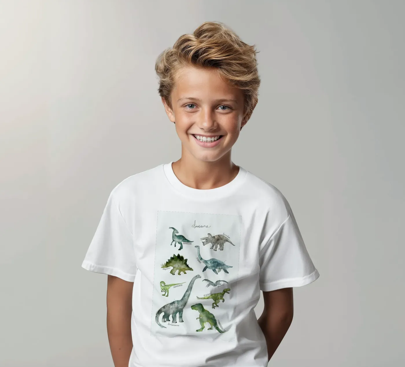 Dinosaurs t-shirt bambini da Amy Hamilton
