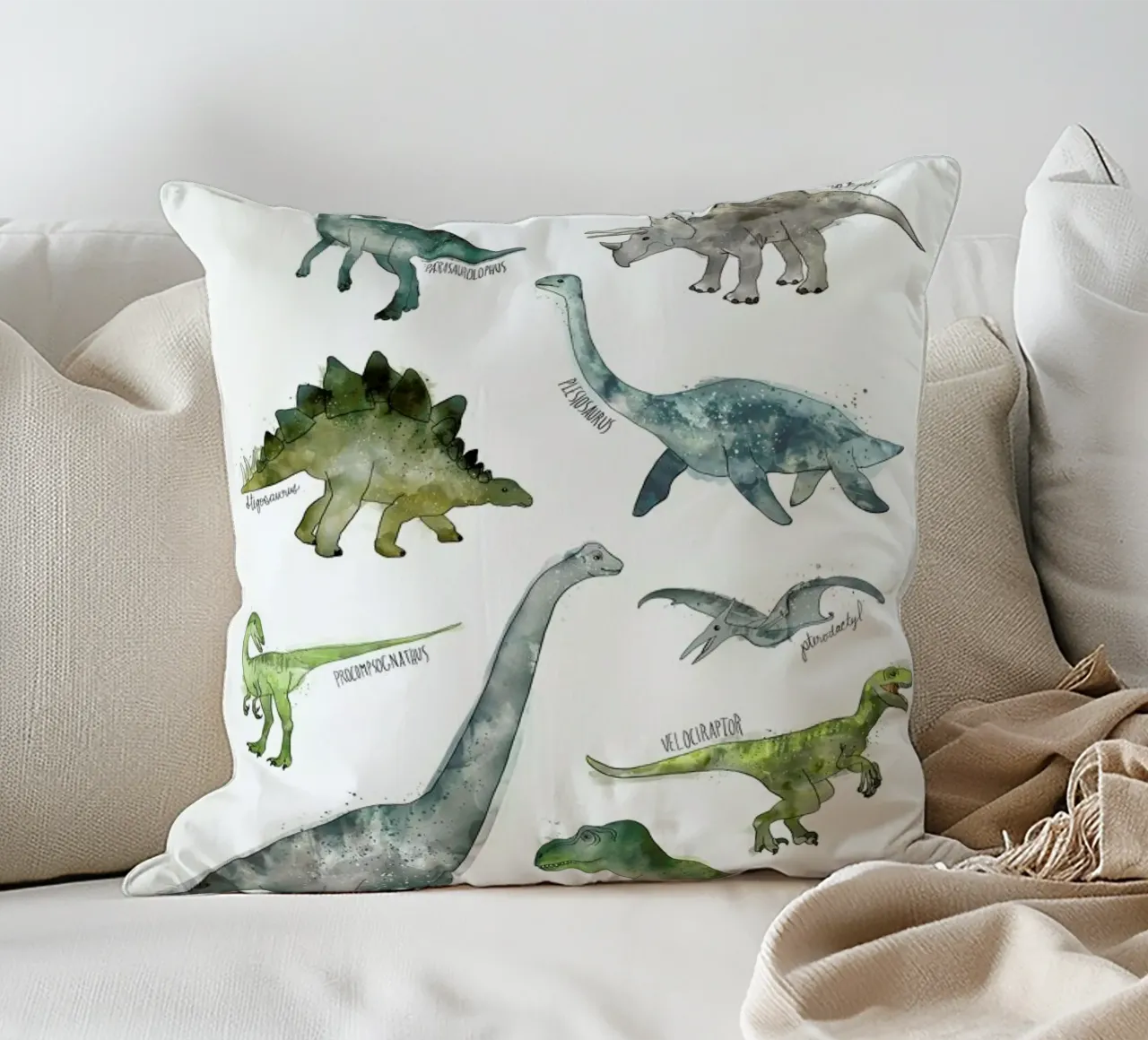 Dinosaurs cuscino da Amy Hamilton