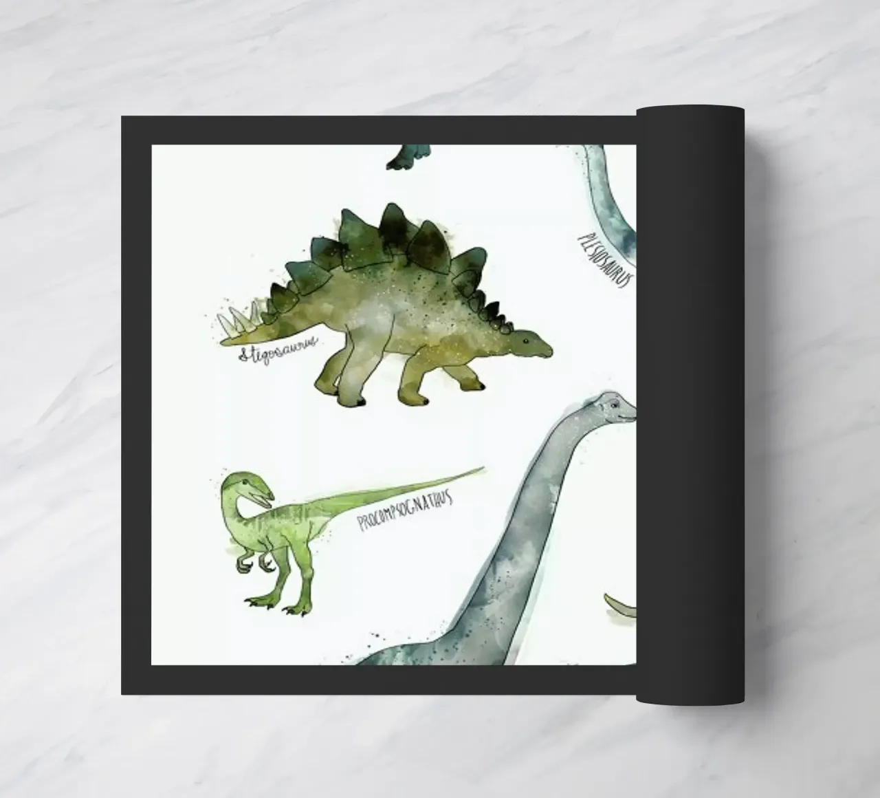 Dinosaurs doormat by Amy Hamilton