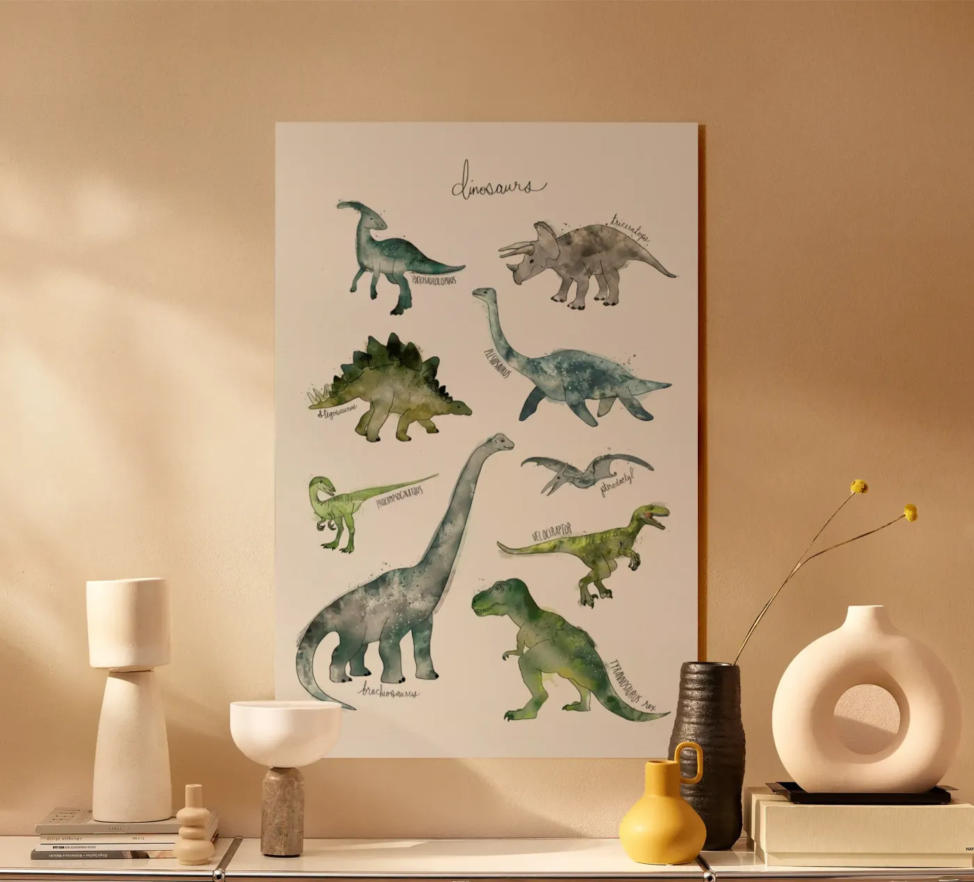 Dinosaurs Acryl-Glas von Amy Hamilton