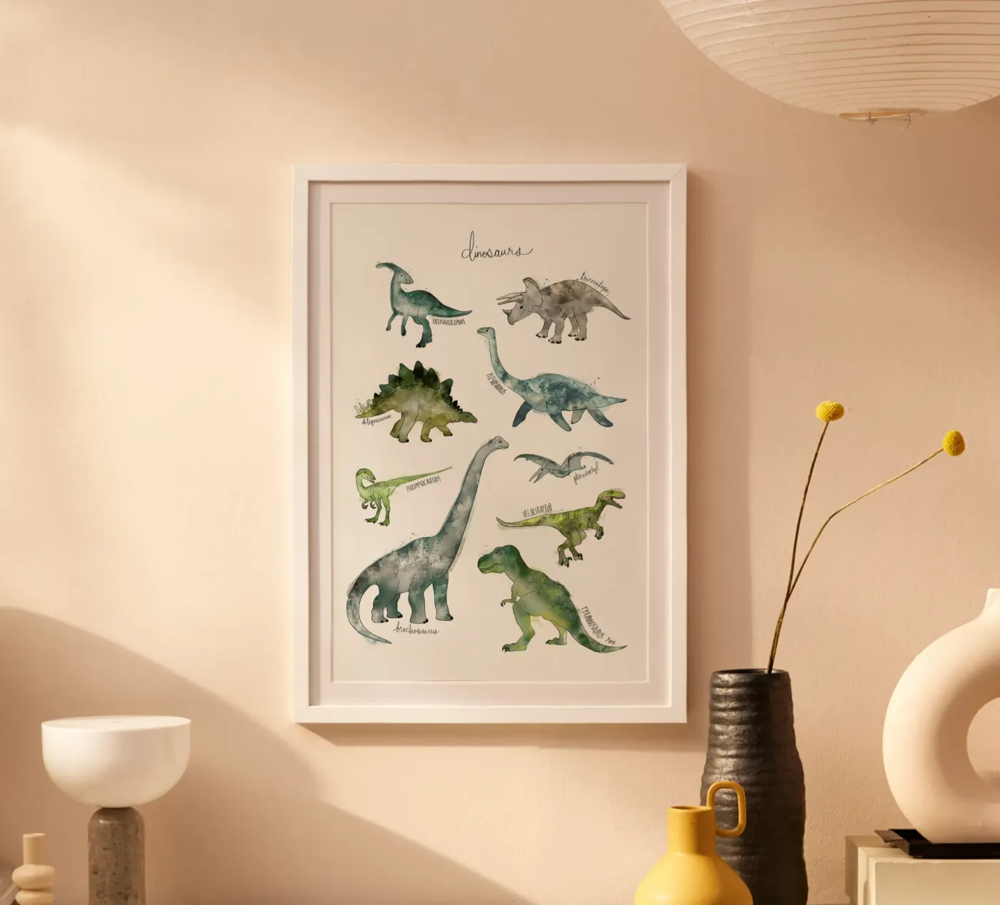Dinosaurs poster by Amy Hamilton