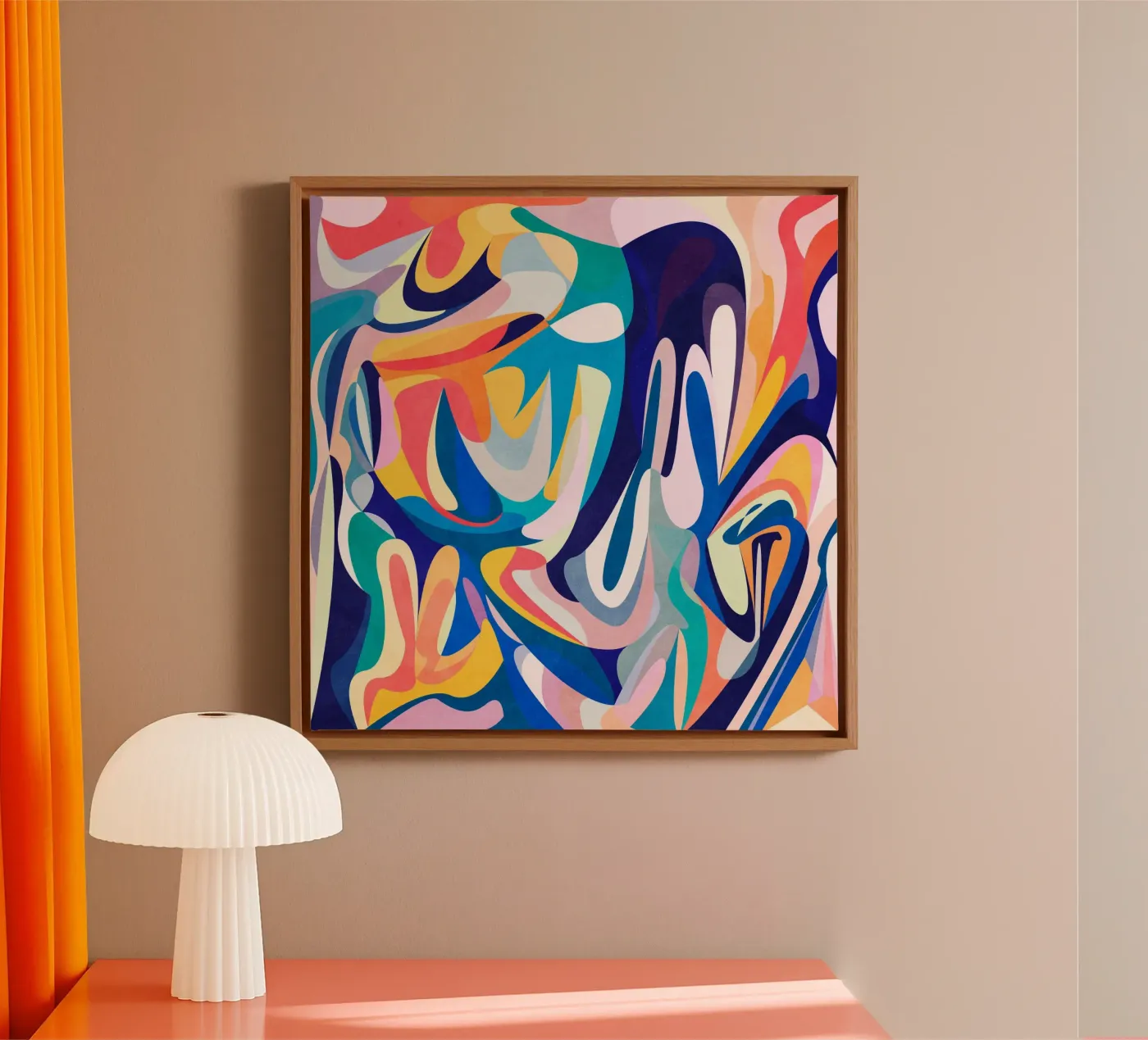 Blu e vero tela da Abstract Joy