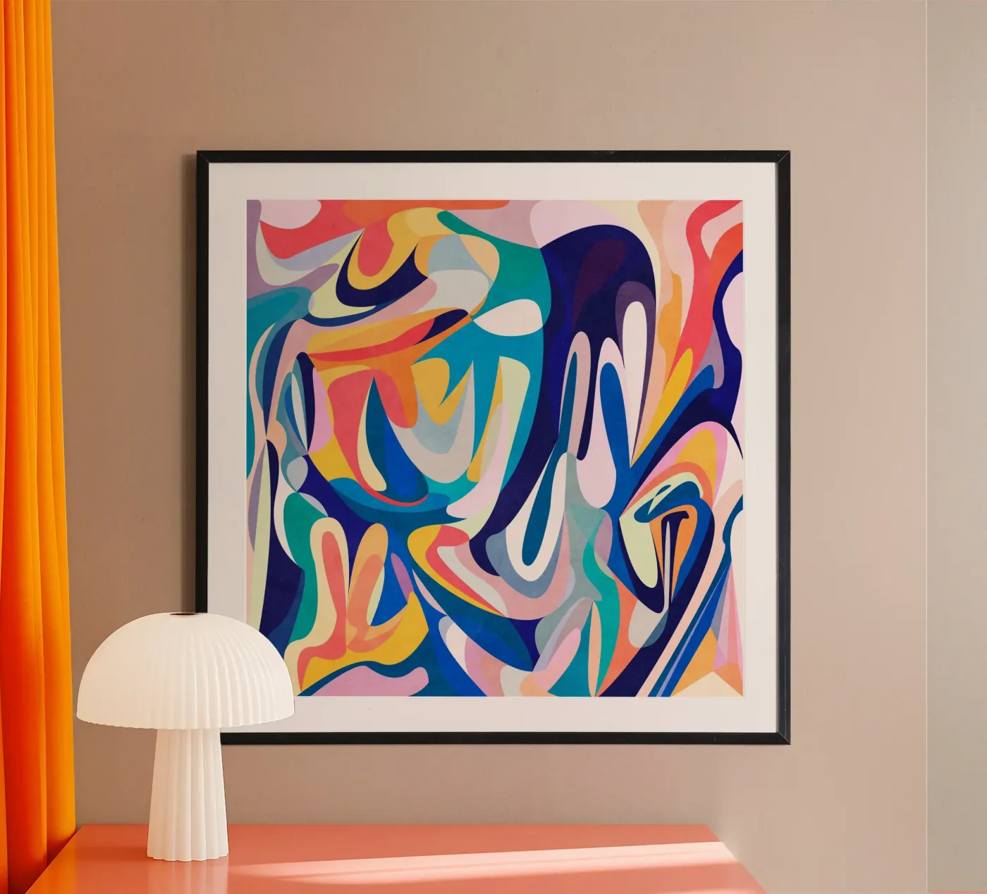 Blau und wahr Poster von Abstract Joy