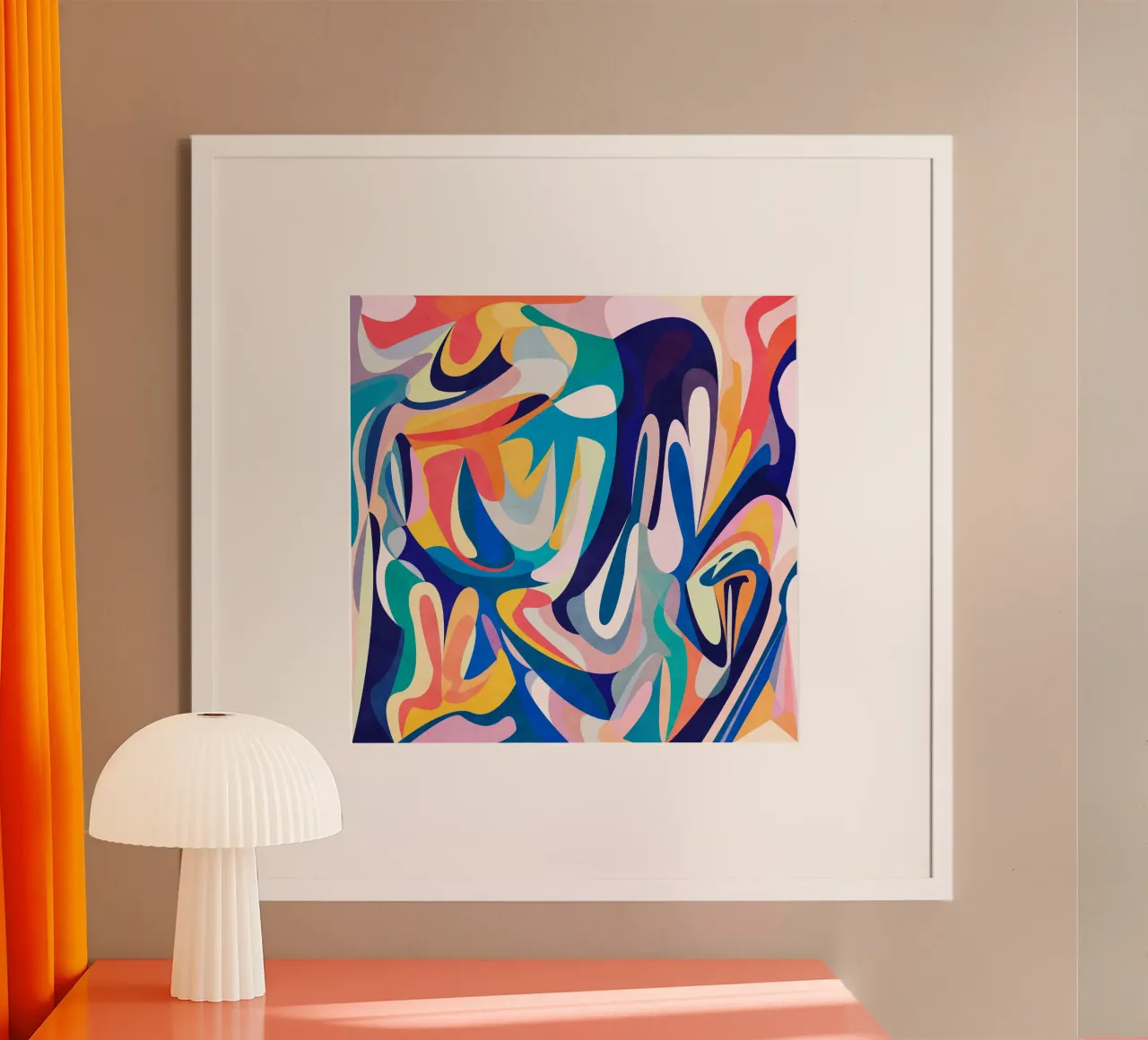 Blu e vero poster da Abstract 888