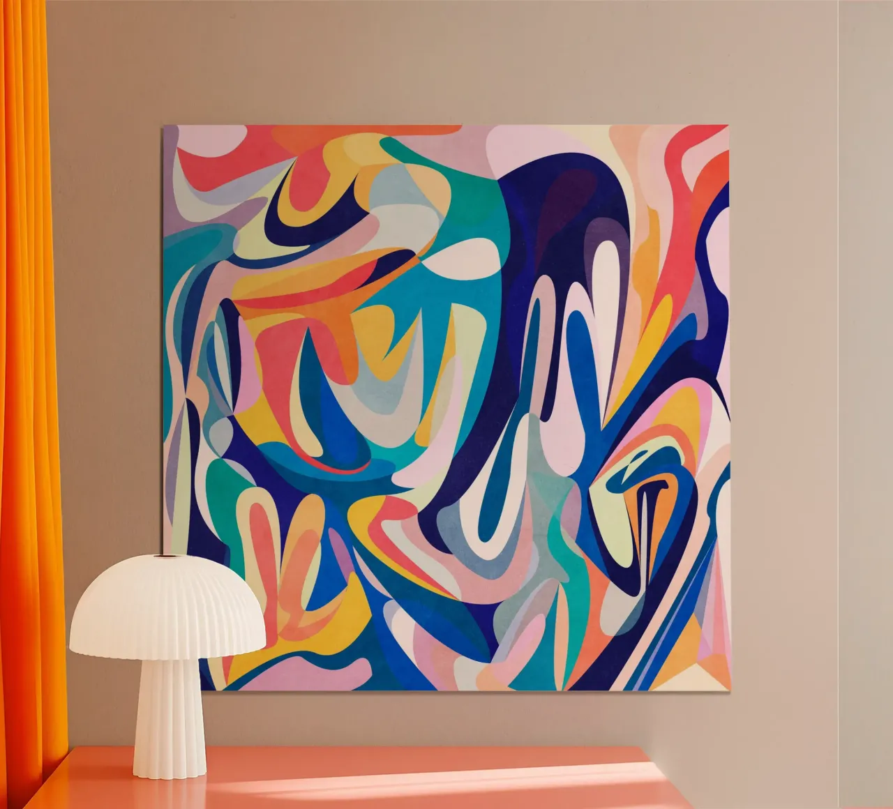 Blu e vero poster da Abstract 888